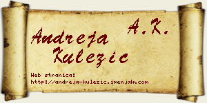 Andreja Kulezić vizit kartica